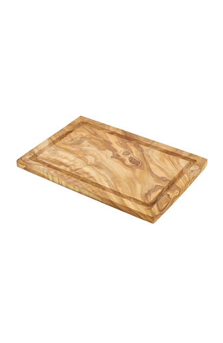 Olive Wood Serving Board W/ Groove 30X20cm+/-