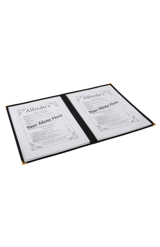 American Style Clear Menu Holder - 2 Page