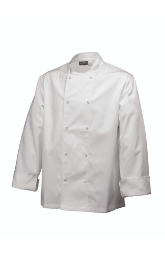 Basic Stud Jacket (Long Sleeve) White L Size