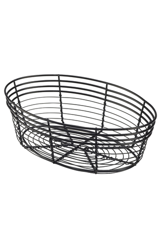 Wire Basket, Oval 25.5 x 16 x 8cm