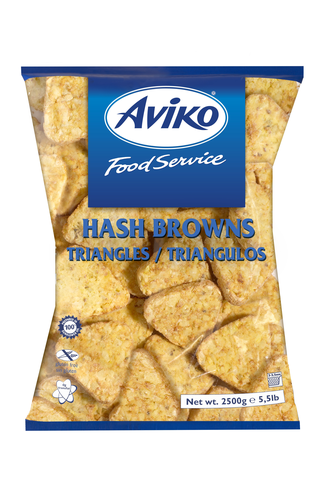 Aviko Rosti Triangles Hash Browns - 2.50Kg Bag | Thompsons Food Service