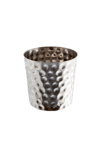 S/St. Serving Cup Hammered 8.5 x 8.5cm
