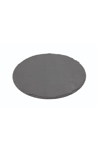 Genware Natural Edge Slate Platter 30cm Round