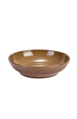 Terra Stoneware Rustic Brown Coupe Bowl 23cm