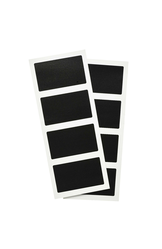 Self Adhesive Rectangular Chalkboard Set 8pcs