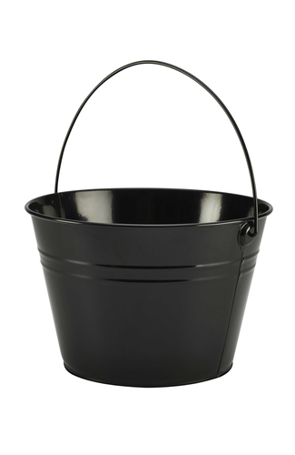 Stainless Steel Serving Bucket 25cm Dia Black