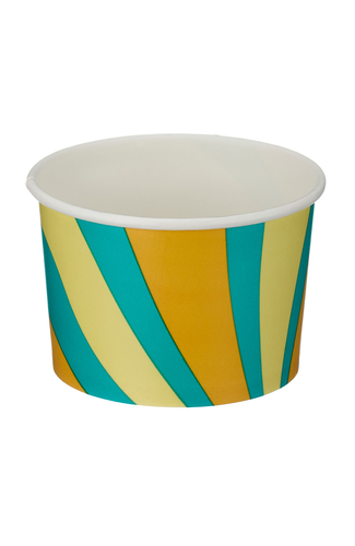4oz Patterned Ice Cream Tub (PE Lined) (500pk)