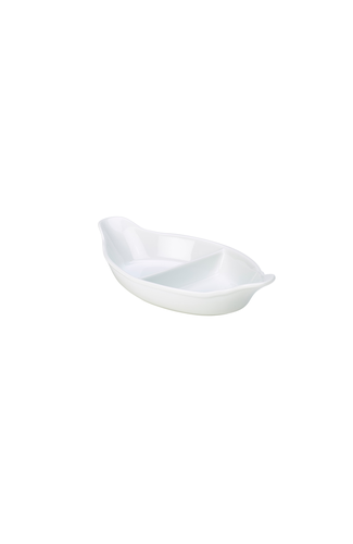 Royal Genware Divided Veg. Dish 32cm White