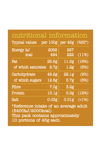 HG 450g Nutritional Close up