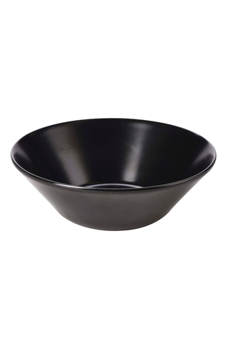 Luna Serving Bowl 24 Dia x 8cm H Black Stoneware