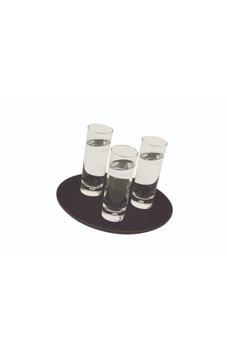 Gengrip 11" Round Non-Slip Tray Black