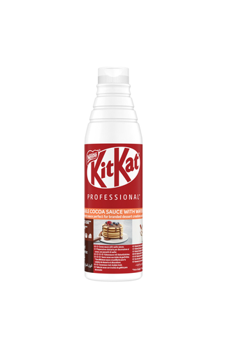 KITKAT Squeezable Cocoa Sauce bottle 1kg FOP