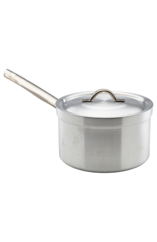 Genware H/Duty Saucepan & Lid 20cm 4Litre