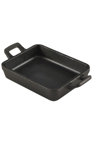 Mini Cast Iron Rectangular Dish 14x11x4.5cm