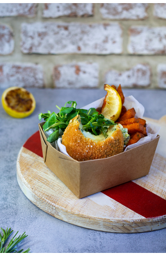 Gluten-Free Florentine Fishcake - takeout style