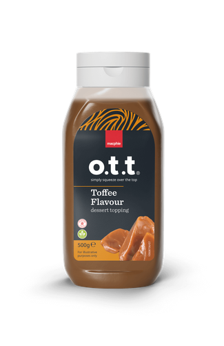 Macphie OTT Toffee flavour dessert topping 500g