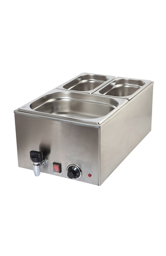 Bain Marie 1/1 With Tap 1.2Kw
