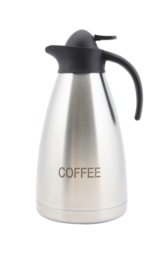 Coffee Inscribed St/St Contemporary Vac. Jug