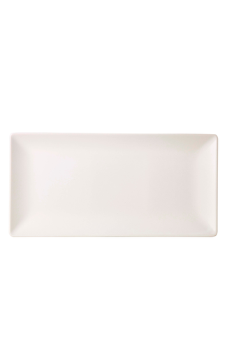 Luna Rect.Coupe Plate 30X15cm White Stoneware