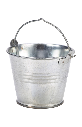 Galvanised Steel Serving Bucket 7cm Dia 4oz