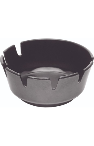 Melamine Deep Ashtray Black 100mm Dia