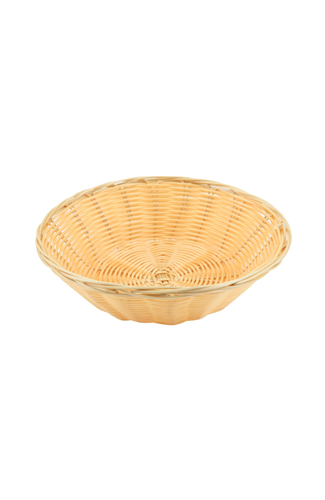 Round Polywicker Basket 9.5"Dia X 2.5" Deep