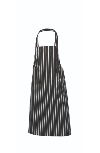 Black Butchers Stripe Bib Apron 70x100cm