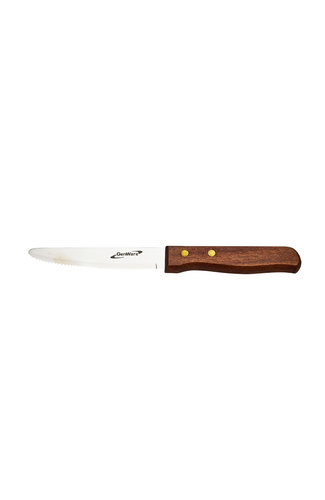 Steak Knife Large - Dark Wood Handle (Dozen)