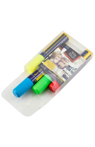 Chalkmarkers 4 Colour Pack (R,G,Y,Bl) Large