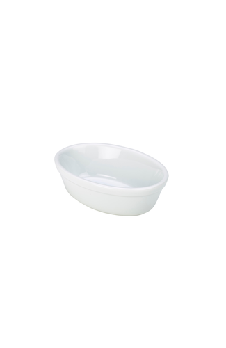 Royal Genware Oval Pie Dish 16cm White