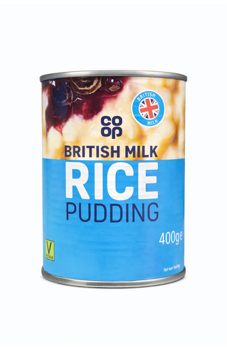 Co-op Rice pudding Canned - 400g Tin | Thompsons Food Service