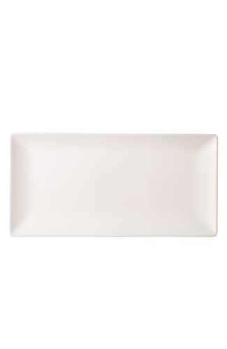 Luna Rect.Coupe Plate 30X20cm White Stoneware