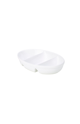 R.G.3 Divided Veg. Dish 28cm White