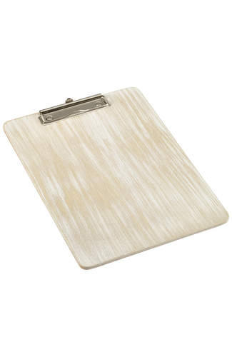 White Wash Wooden Menu Clipboard A4 24x32x0.6cm