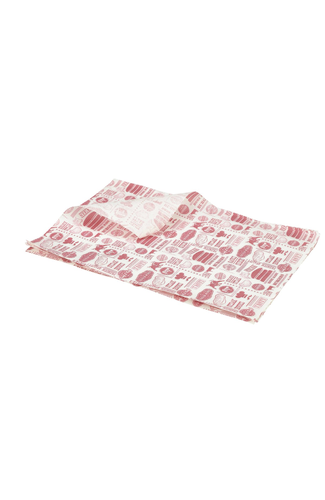 Greaseproof Paper Red Steak House Design 25 x 35cm