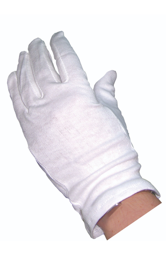 White Cotton Gloves (10 Pairs)