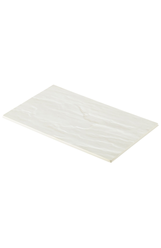 White Slate Melamine Platter GN 1/4 26.5x16cm