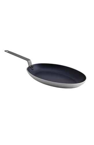 Genware Oval Fishpan 36cm Teflon Plus