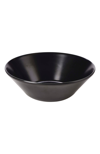 Luna Serving Bowl 18 Dia x 6cm H Black Stoneware