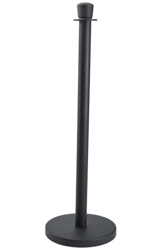 Genware Black Barrier Post