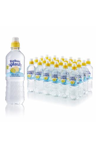 Radnor Splash Lemon and Lime still sugar free flavoured water Product range/brand shot image