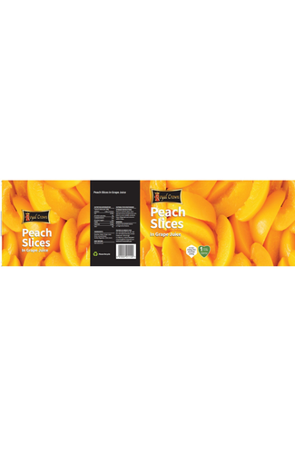 SLICED PEACHES IN GRAPE JUICE 6X2.5KG RC