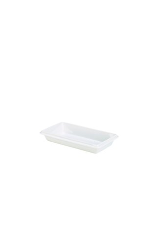 Royal Genware Gastronorm Dish 1/3 55mm White