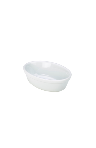 Royal Genware Oval Pie Dish 14cm White