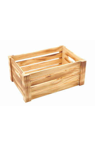 Wooden Crate Rustic Finish 34 x 23 x 15cm