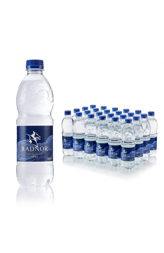 Radnor Hills Still Natural Spring Water 24 x 500ml Plain Cap Product range/brand shot
