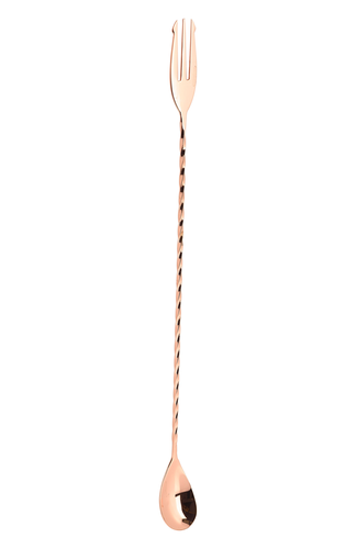 Fork End Bar Spoon 32cm Copper