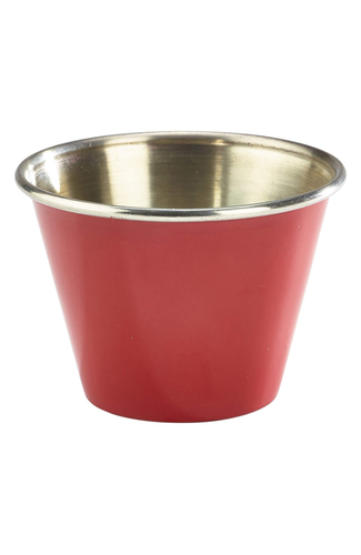 2.5oz Stainless Steel Ramekin Red