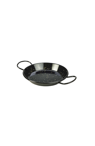 Black Enamel Miniature Paella Pan 15cm