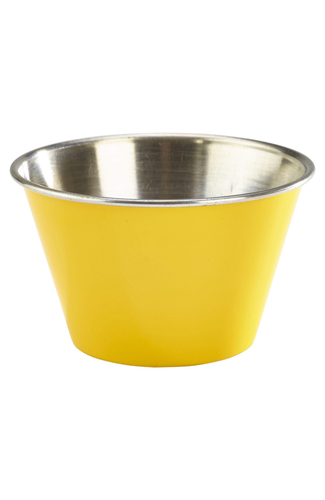 6oz Stainless Steel Ramekin Yellow